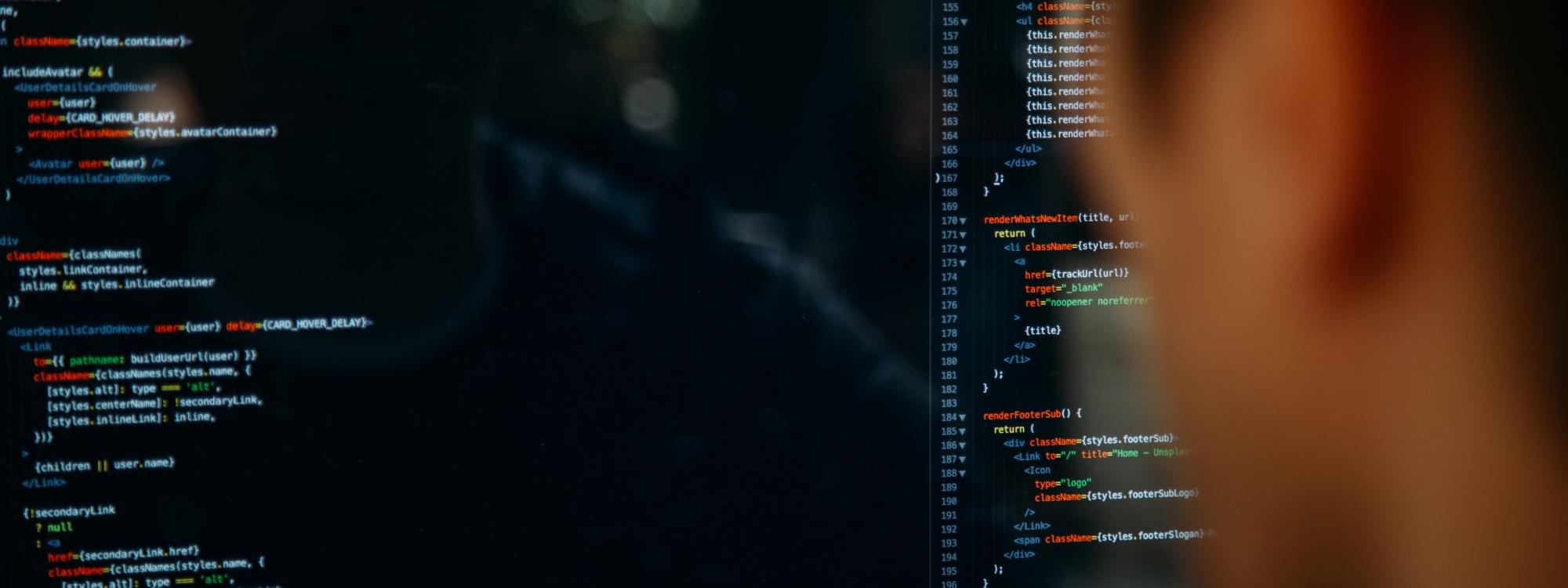 Person looking at a computer screen
