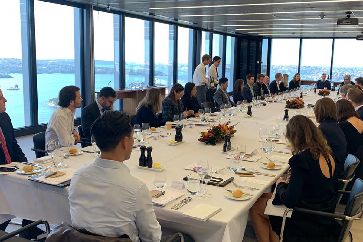 Lunch at AI roundtable