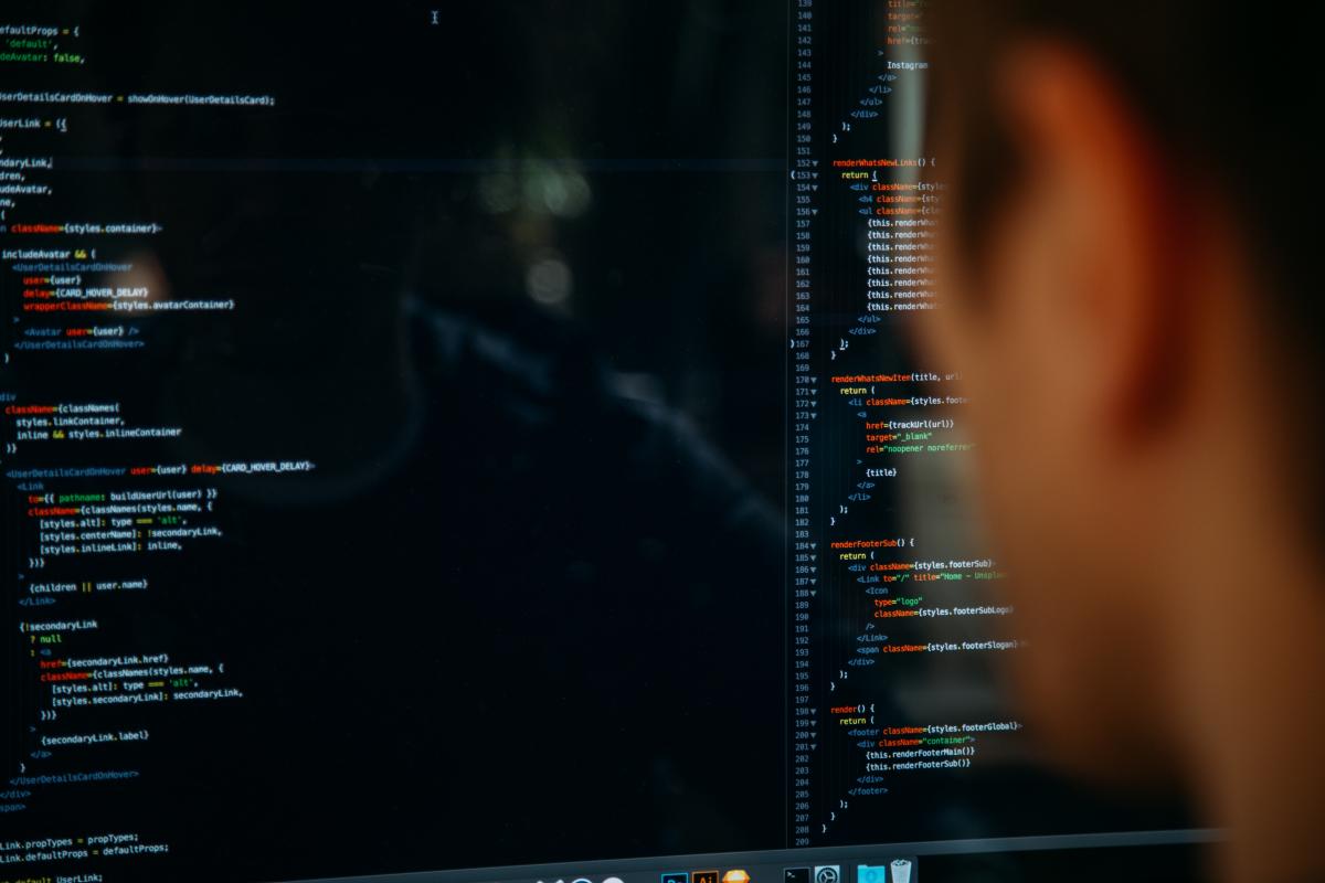 Person watching a computer