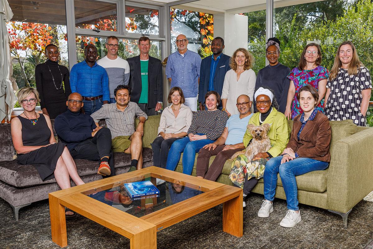 Professor Bronwen Morgan and her fellow scholars at the Stellenbosch Institute for Advanced Studies Fellowship, South Africa